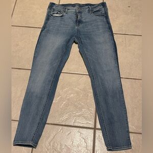 Old Navy Women’s Rockstar Super Skinny Denim Blue Jeans Size 12